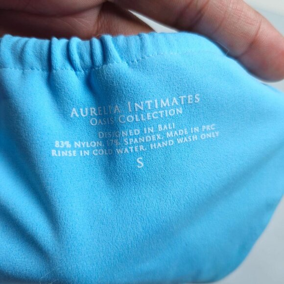 Aurelia Intimates Blue Lagoon Bikini Bottoms Women Size Small NWT Swim Soft - Picture 7 of 10